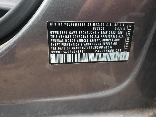 2015 VOLKSWAGEN JETTA SE - 3VWD17AJ3FM346741