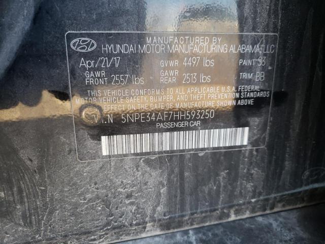2017 HYUNDAI SONATA SPO - 5NPE34AF7HH593250