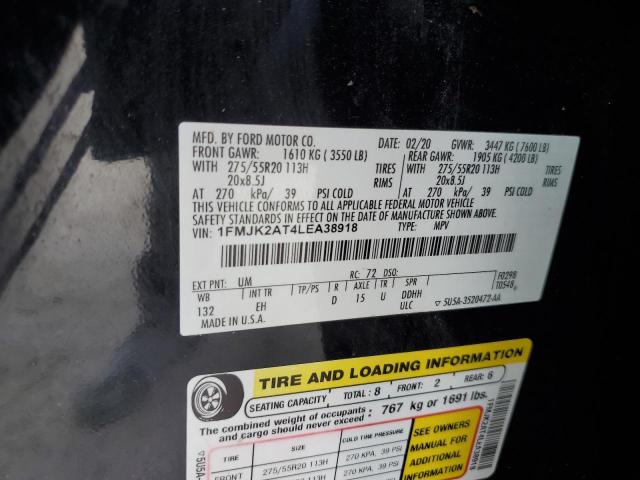 2020 FORD EXPEDITION - 1FMJK2AT4LEA38918