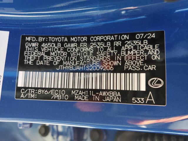 2025 LEXUS UX 300H BA JTHYBJAH1S2009206