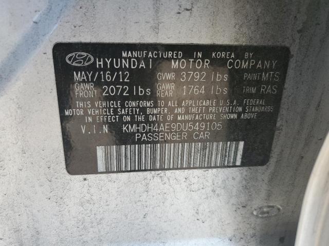 VIN KMHDH4AE9DU549105 2013 Hyundai Elantra, Gls no.12