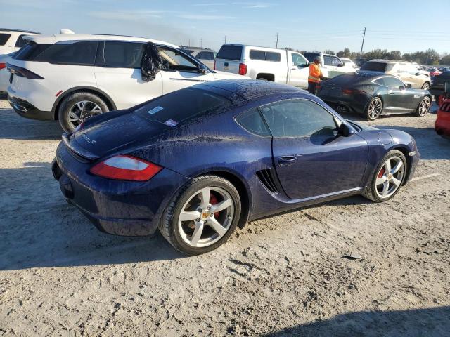 PORSCHE CAYMAN S 2006 blue  gas WP0AB298X6U784188 photo #4