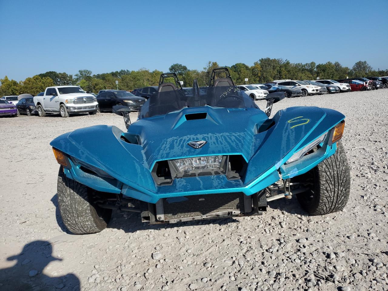 POLARIS SLINGSHOT 2022 turquoise  gas 57XAARHB6N8150481 photo #3