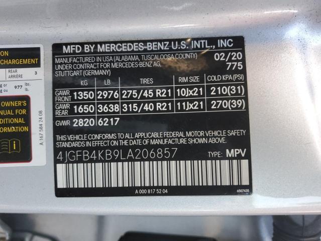 2020 MERCEDES-BENZ GLE 350 4M - 4JGFB4KB9LA206857