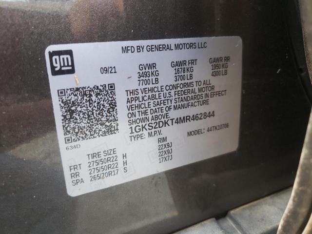 2021 GMC YUKON DENA - 1GKS2DKT4MR462844