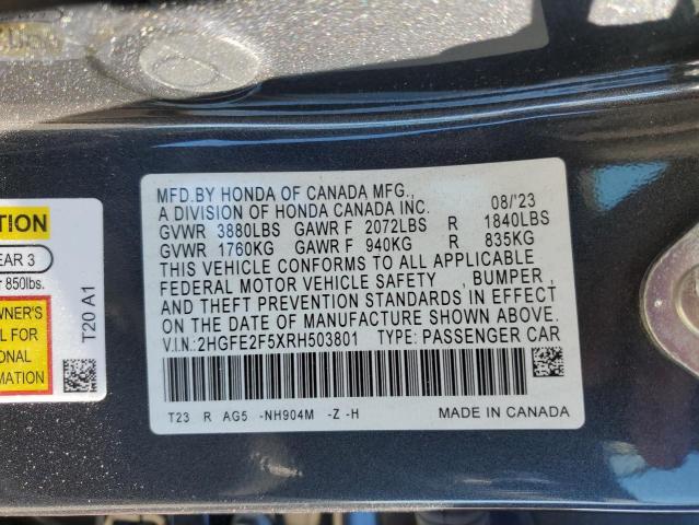 2024 HONDA CIVIC SPOR - 2HGFE2F5XRH503801