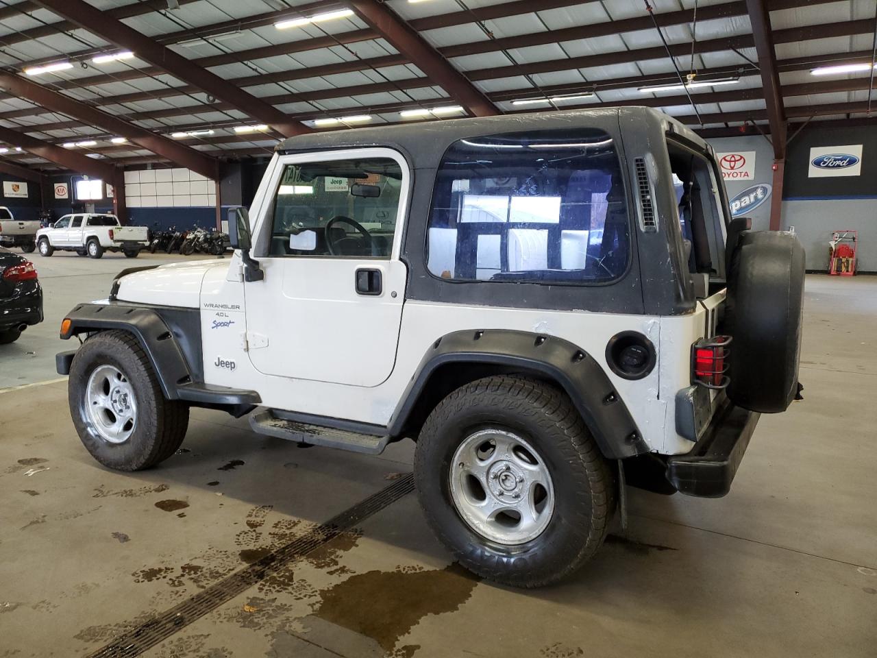 JEEP WRANGLER / 1997 white 2dr spor gas 1J4FY19S8VP484179 photo #3