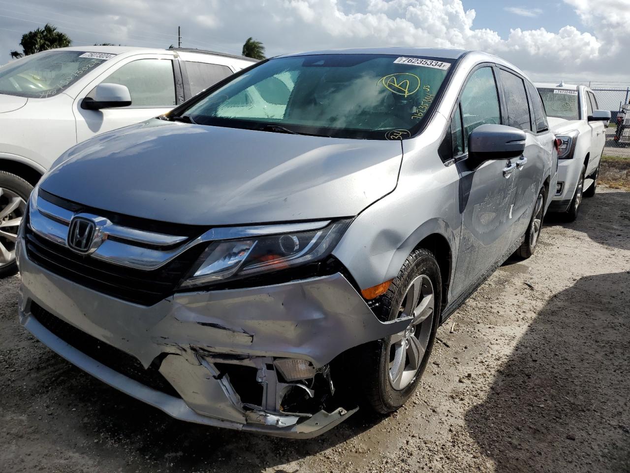 Lot #2988940537 2020 HONDA ODYSSEY EX