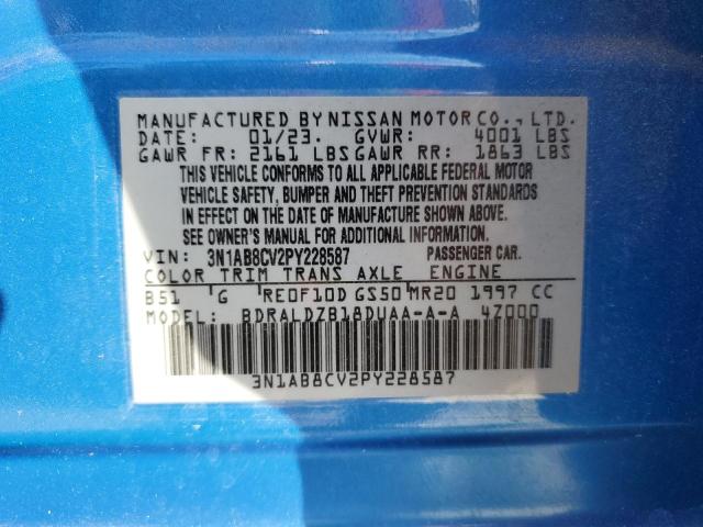 2023 NISSAN SENTRA SV - 3N1AB8CV2PY228587