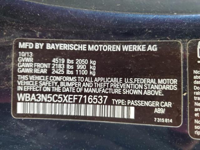 VIN WBA3N5C5XEF716537 2014 BMW 4 Series, 428 XI no.12