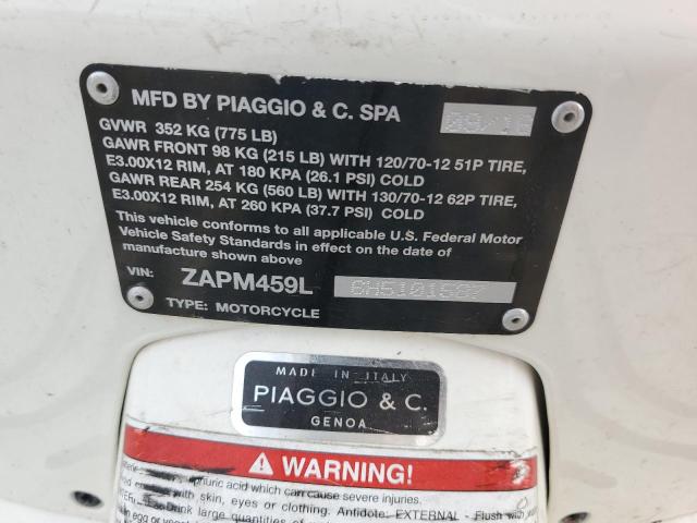 2017 VESPA GTS 300 SU ZAPM459L6H5101587