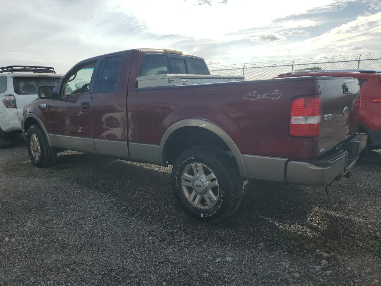 FORD F150 2004 burgundy 4dr ext gas 1FTPX14564NC39339 photo #3