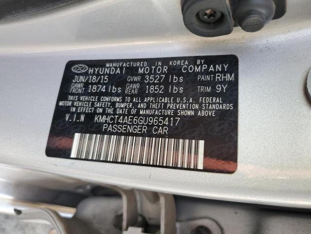 VIN KMHCT4AE6GU965417 2016 Hyundai Accent, SE no.12