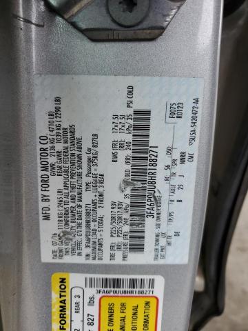 VIN 3FA6P0UU8HR188271 2017 Ford Fusion, S Hybrid no.12