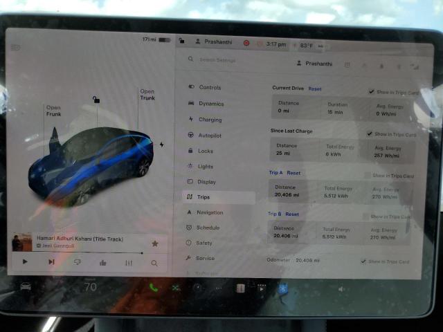 2021 TESLA MODEL Y - 5YJYGDEE3MF250916