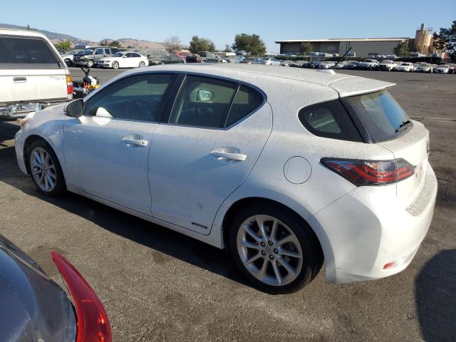 LEXUS CT 200 2012 white  hybrid engine JTHKD5BH0C2061773 photo #3