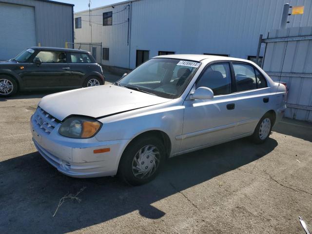 HYUNDAI ACCENT GL 2003 beige  gas KMHCG45CX3U488238 photo #1