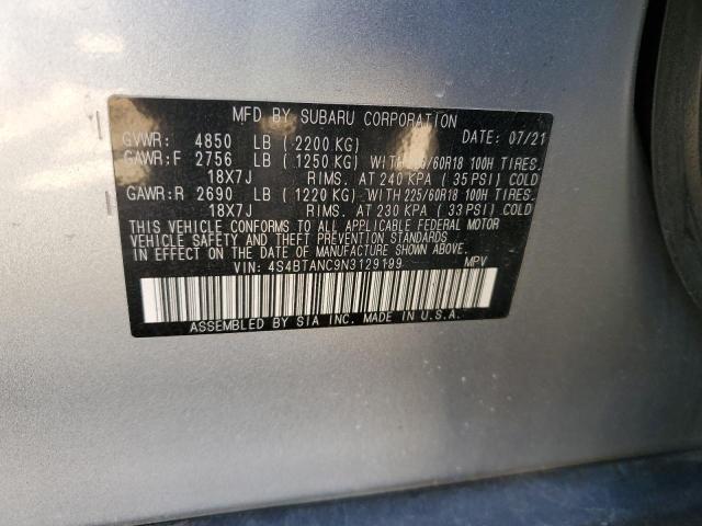 2022 SUBARU OUTBACK LI - 4S4BTANC9N3129199