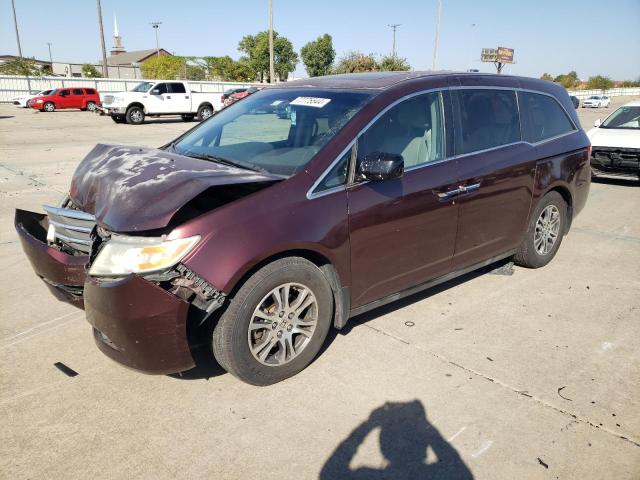 HONDA ODYSSEY EX 2012 maroon  gas 5FNRL5H67CB091391 photo #1