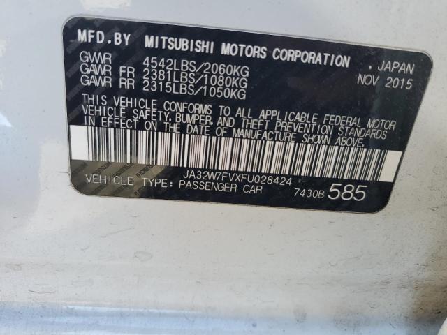 2015 MITSUBISHI LANCER EVO JA32W7FVXFU028424