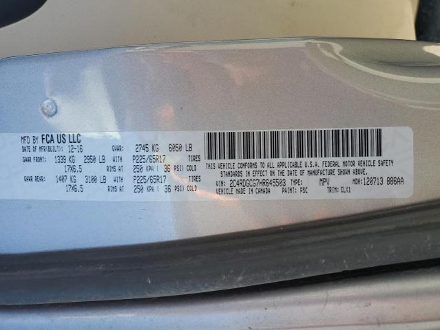 2017 DODGE GRAND CARA - 2C4RDGCG7HR645503