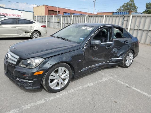 MERCEDES-BENZ C 350 2012 black  gas WDDGF5HB2CR213828 photo #1