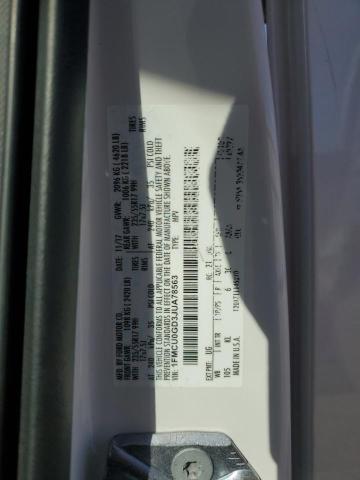 2018 FORD ESCAPE SE - 1FMCU0GD3JUA78563