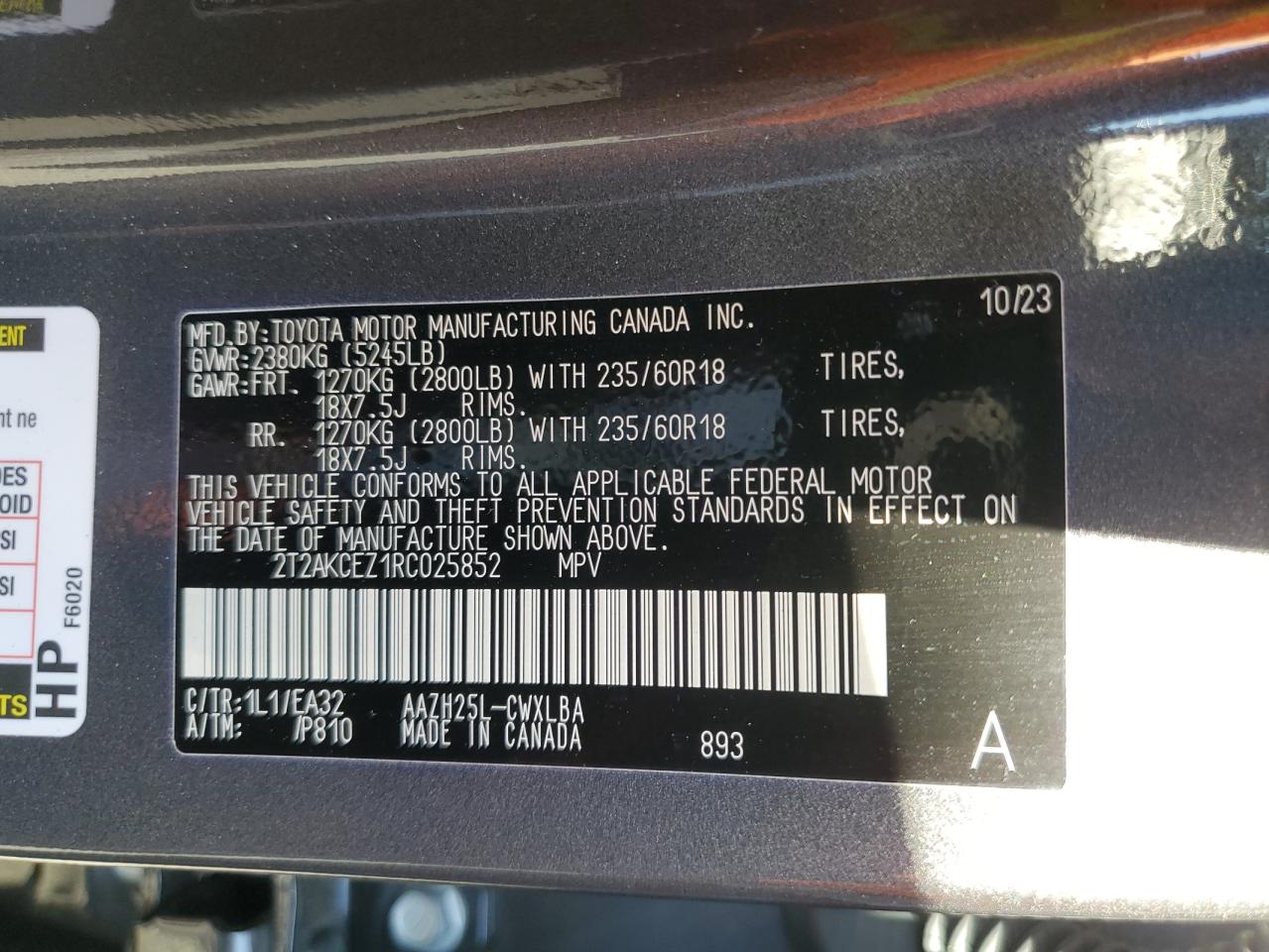 Lot #3022758413 2024 LEXUS NX 350H BA