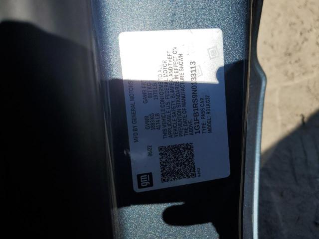2022 CHEVROLET CAMARO LS - 1G1FB1RS9N0133113