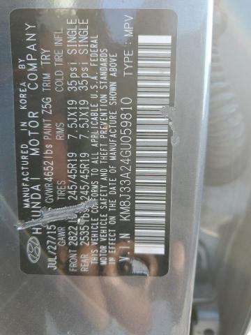 2016 HYUNDAI TUCSON LIM - KM8J33A24GU059810