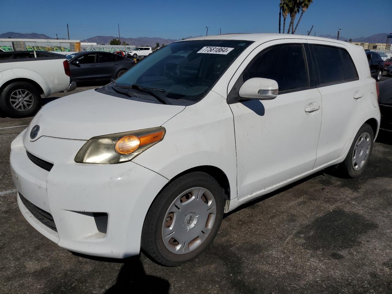 TOYOTA SCION XD 2008 white  gas JTKKU10408J021404 photo #1