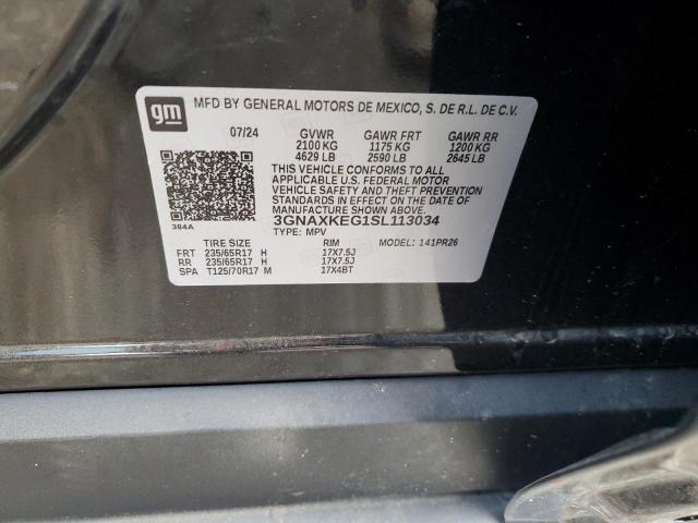 2025 CHEVROLET EQUINOX AC 3GNAXKEG1SL113034