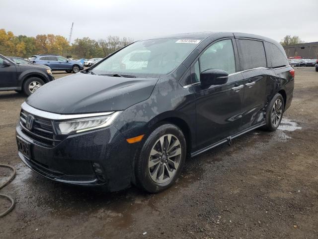 HONDA ODYSSEY EX 2021 black  gas 5FNRL6H71MB007100 photo #1