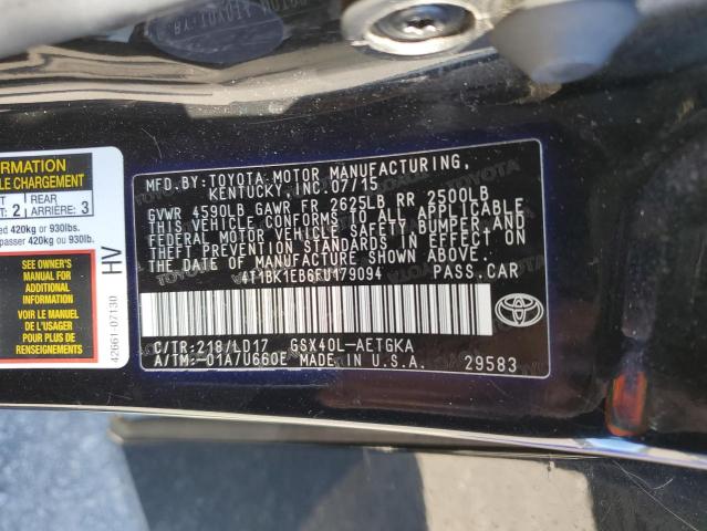 VIN 4T1BK1EB6FU179094 2015 Toyota Avalon, Xle no.13