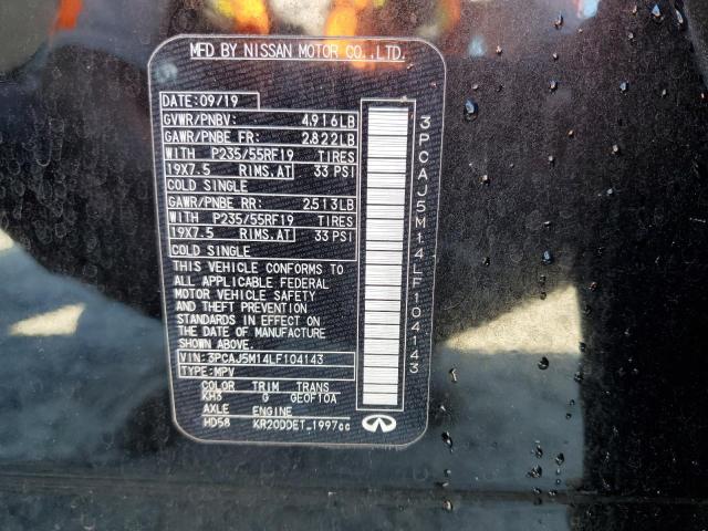 2020 INFINITI QX50 PURE - 3PCAJ5M14LF104143