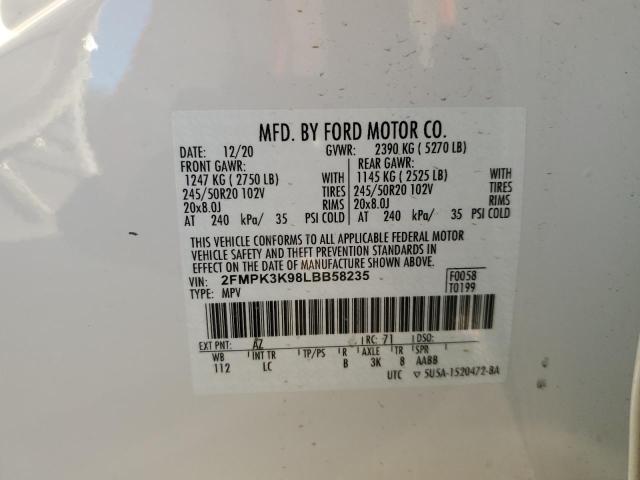 2020 FORD EDGE TITAN - 2FMPK3K98LBB58235