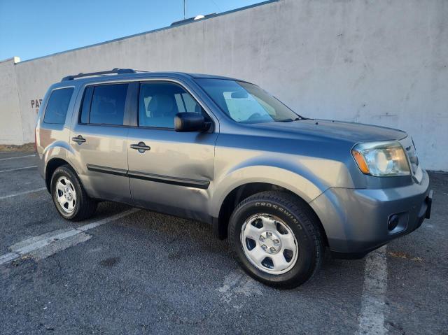 HONDA PILOT LX 2009 gray  gas 5FNYF48229B038181 photo #1