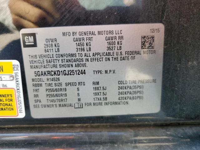 2016 BUICK ENCLAVE - 5GAKRCKD1GJ251244