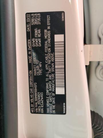 2022 VOLVO XC60 B5 R- YV4L12DMXN1064970