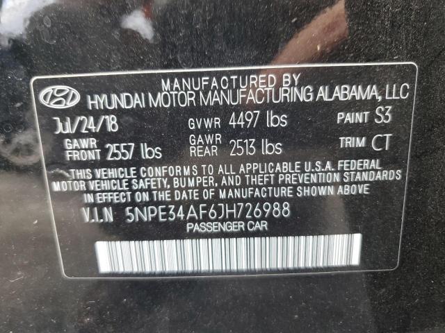 VIN 5NPE34AF6JH726988 2018 HYUNDAI SONATA no.12