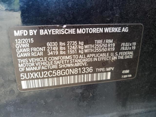 VIN 5UXKU2C58G0N81336 2016 BMW X6 no.13