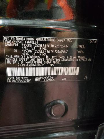 2016 TOYOTA RAV4 LE - 2T3BFREV0GW480532