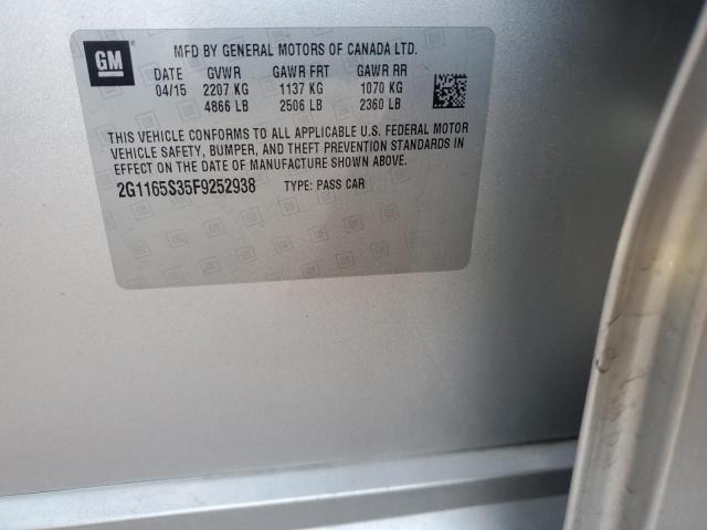 2015 CHEVROLET IMPALA LTZ - 2G1165S35F9252938