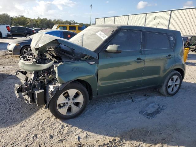 KIA SOUL 2014 green  gas KNDJN2A22E7023022 photo #1