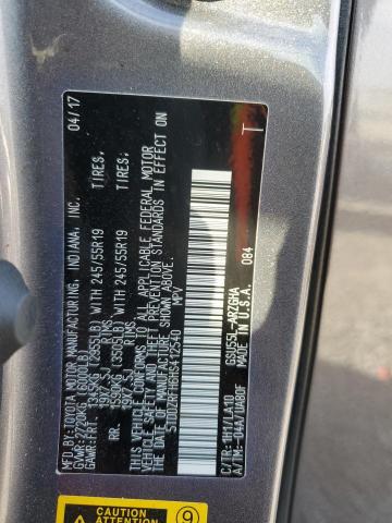 2017 TOYOTA HIGHLANDER - 5TDDZRFH6HS412540