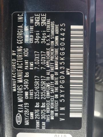 2019 KIA SORENTO L - 5XYPGDA35KG604425