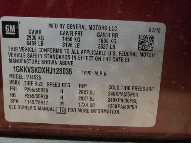 2017 GMC ACADIA LIM - 1GKKVSKDXHJ128035
