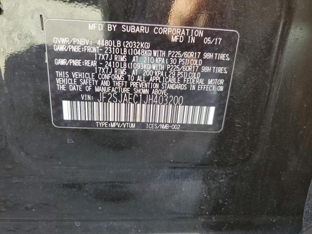 2018 SUBARU FORESTER 2 - JF2SJAEC1JH403200