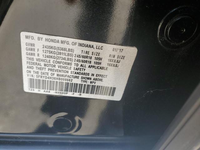 VIN 5FRYD4H36HB008662 2017 ACURA MDX no.13