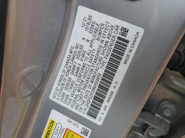 2022 HONDA CIVIC LX - 2HGFE2F28NH558859